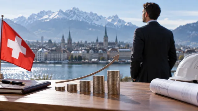 Evolución de los salarios en Suiza en un 1% en 2012