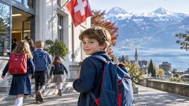 Número de años de estudio de un niño en Suiza