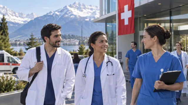 Los hospitales suizos reclutan a extranjeros